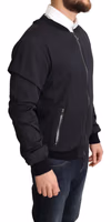 Blue Silk Coat Short Bomber Men Jacket 2