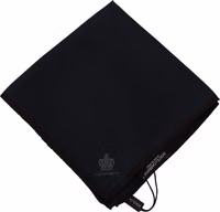 Black Square Handkerchief 100% Silk Scarf 2