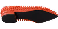 Orange Leather Ballerina WHAT I DO Flats Shoes 3