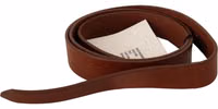 Brown Leather Silver Fastening Belt 3