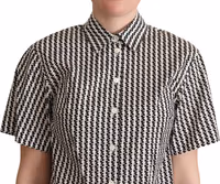 White Black Fantasy Pattern Shirt 4