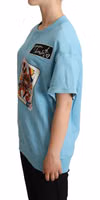 BLue Queen Of Hearts Card Sweater T-shirt 2