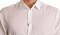 White Cotton Floral Pattern MARTINI Shirt 4