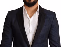 Blue Wool Slim Fit MARTINI Blazer Jacket 4