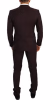 Bordeaux Wool MARTINI Slim Fit Suit 2