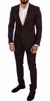 Bordeaux Wool MARTINI Slim Fit Suit 4