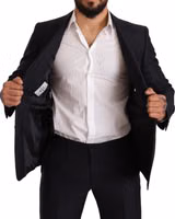 Blue Pattern MARTINI SLIM FIT 2 Piece Suit 4