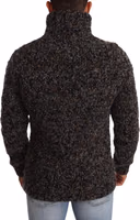 Gray Wool Blend Turtleneck Pullover Sweater 2