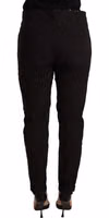 Black Mid Waist BAGGY Fit Skinny Trouser 2