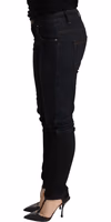 Blue Washed Low Waist Skinny Denim Trouser 1