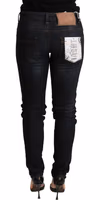 Blue Washed Low Waist Skinny Denim Trouser 2
