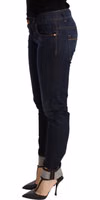 Blue Washed Low Waist Skinny Denim Trouser 1
