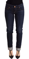 Blue Washed Low Waist Skinny Denim Trouser 3