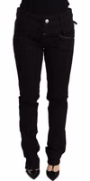 Black Low Waist Skinny Denim Jeans Trouser 3