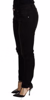 Black Low Waist Skinny Denim Trouser 1