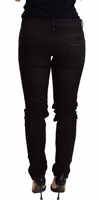 Black Low Waist Skinny Denim Trouser 2