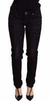 Black Low Waist Skinny Denim Trouser 3