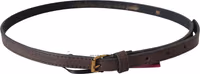 Brown Genuine Leather Skinny Fashion Dark 3