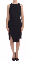 Black Sheath Party Evening Knee Length Dress 1