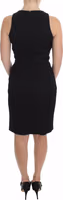 Black Sheath Party Evening Knee Length Dress 3