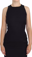 Black Sheath Party Evening Knee Length Dress 4
