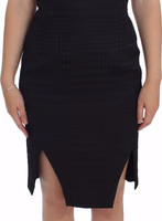 Black Sheath Party Evening Knee Length Dress 5