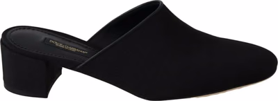 Black Grosgrain Slides Sandals Women Shoes