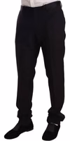 Black Wool Formal Tuxedo Trouser Pants 1
