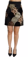 Multicolor Leopard Print High Waist Mini Skirt 1