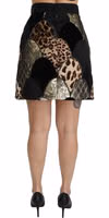 Multicolor Leopard Print High Waist Mini Skirt 4