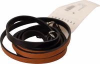 Brown Leather Silver Tone Buckle Belt 1