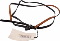 Brown Leather Silver Tone Buckle Belt 3