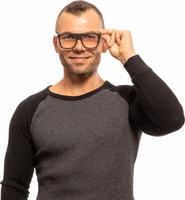 Black Plastic Glasses (Frames) 4