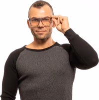 نظارات بلاستيكية بنية (إطار) 4