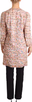Multicolor Floral Print Silk Trench Coat Jacket 2
