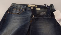 Blue Washed Cotton Low Waist Skinny Denim Women Trouser Jeans 4