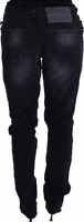 Blue Washed Cotton Denim Low Waist Loose Fit Trousers Jeans 2