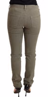 Green Low Waist Skinny Slim Trouser Cotton Jeans 2