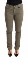 Green Low Waist Skinny Slim Trouser Cotton Jeans 3