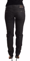 Black Low Waist Skinny Slim Trouser Cotton Jeans 2