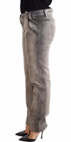 Gray Washed Low Waist Skinny Trouser Cotton Jeans 1