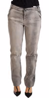 Gray Washed Low Waist Skinny Trouser Cotton Jeans 3