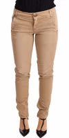 Brown Low Waist Skinny Denim Trouser Cotton Jeans 3