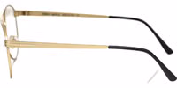 Gold Metallic Men's Frame Aviator Eyeglasses 3