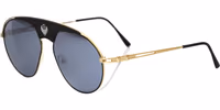 Black Metallic Men's Sunglass Shield 2