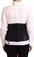 Black Corset Belt Stretch Waist Strap Top 2