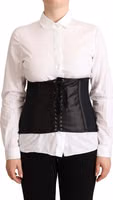 Black Corset Belt Stretch Waist Strap Top 4
