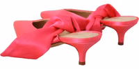 Pink Leather Lace Up Kitten Heels Pumps Shoes 2