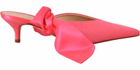 Pink Leather Lace Up Kitten Heels Pumps Shoes 4