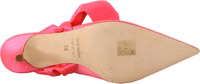 Pink Leather Lace Up Kitten Heels Pumps Shoes 5